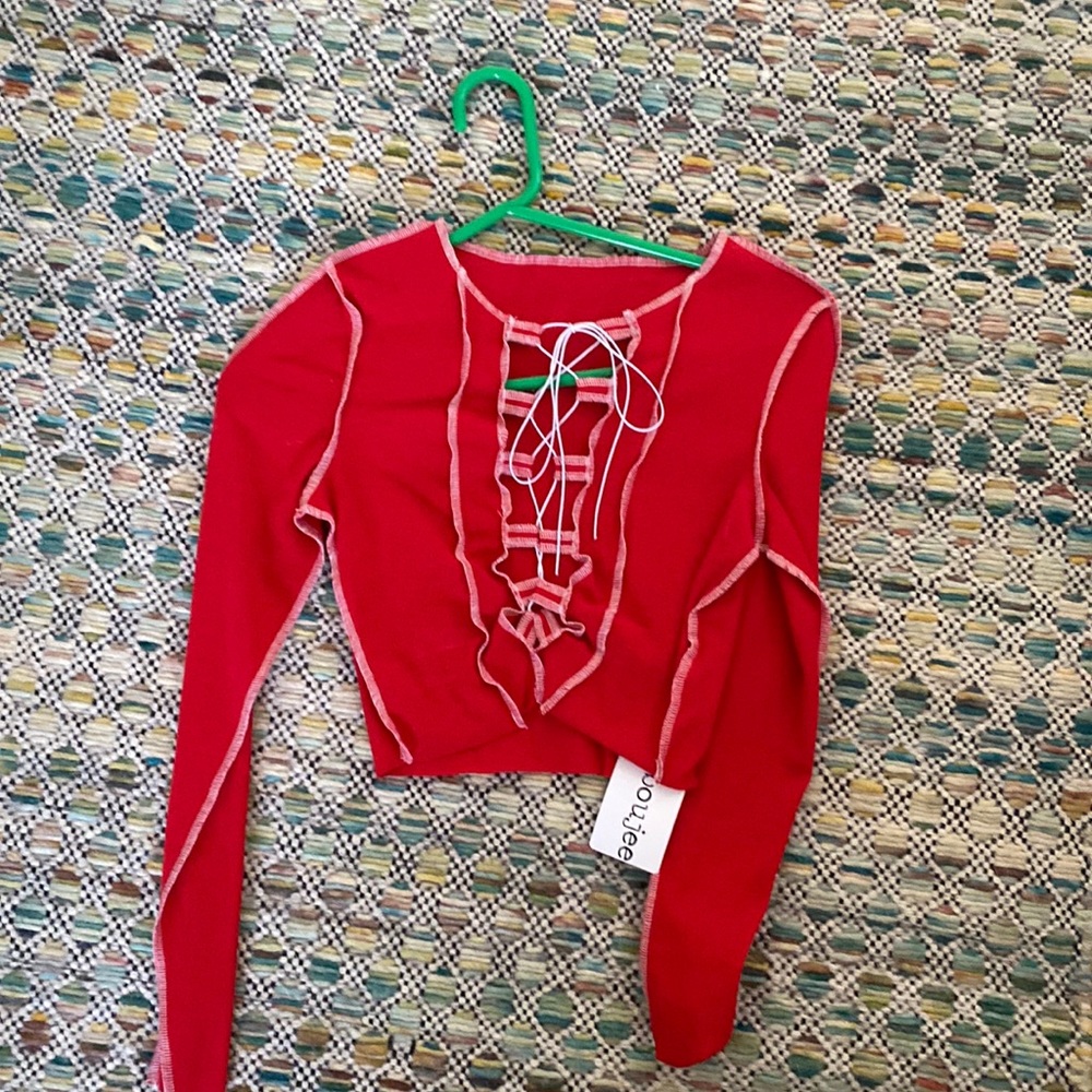 Tie up crop top size med